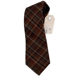 MICHELSONS Est. 1937 Brown Silk Work Attire Busness Tie